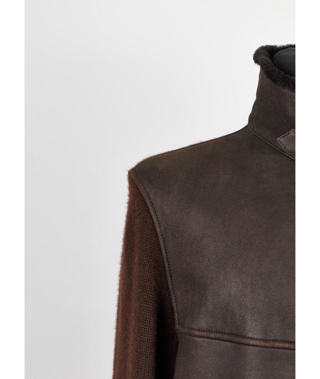 LORO PIANA Коричневая шерстяная куртка, фото 5