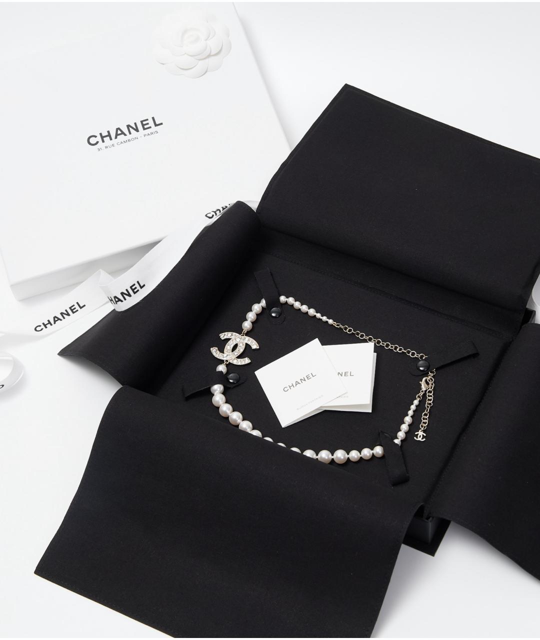 CHANEL Серебряное латунное колье, фото 3