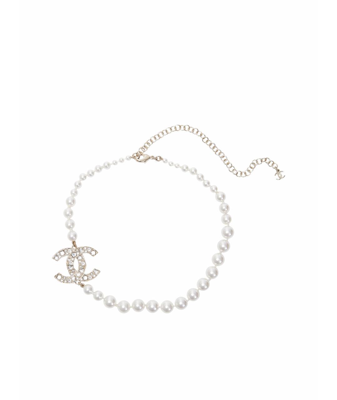 CHANEL Серебряное латунное колье, фото 1