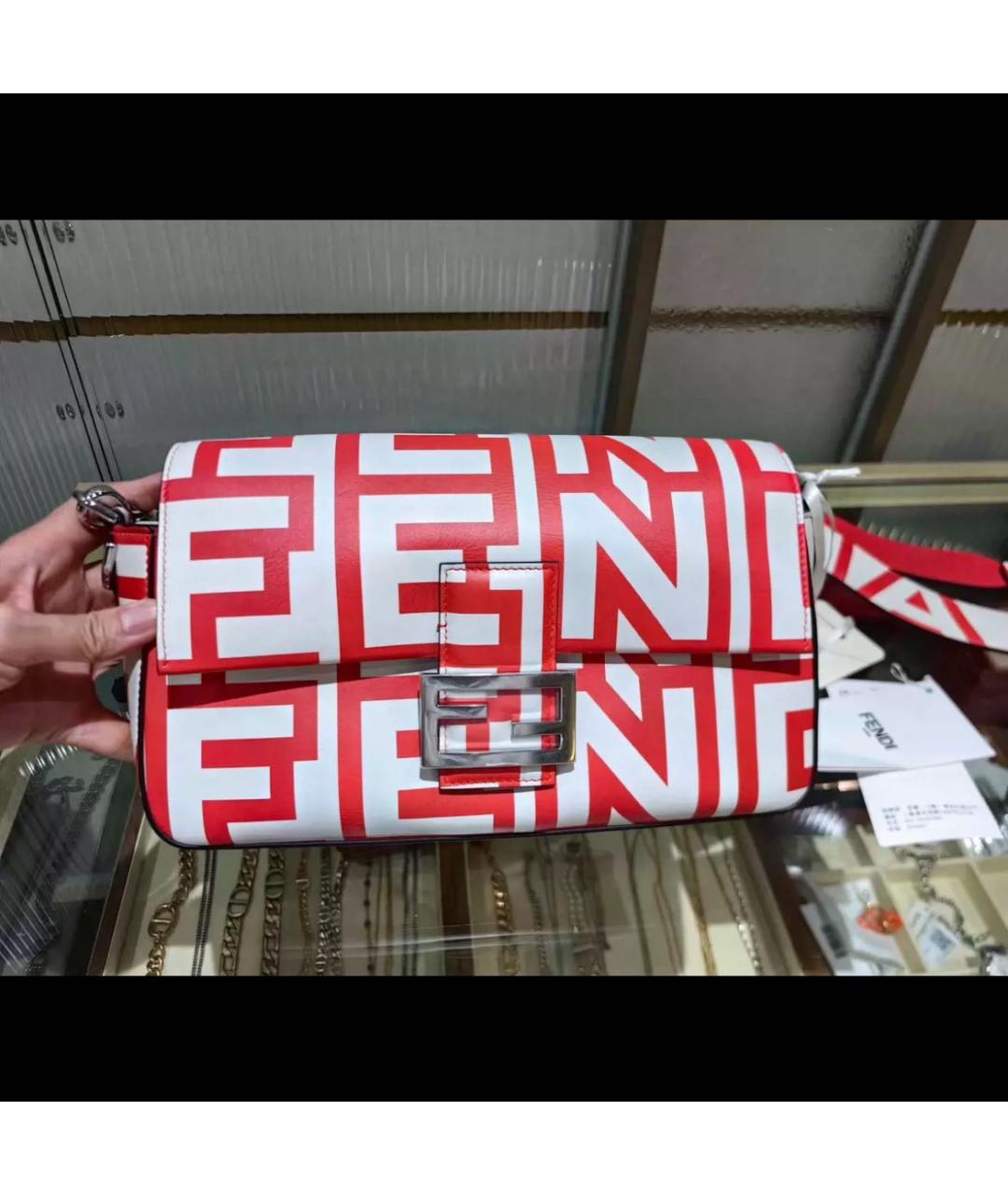 FENDI Оранжевая сумка через плечо, фото 3