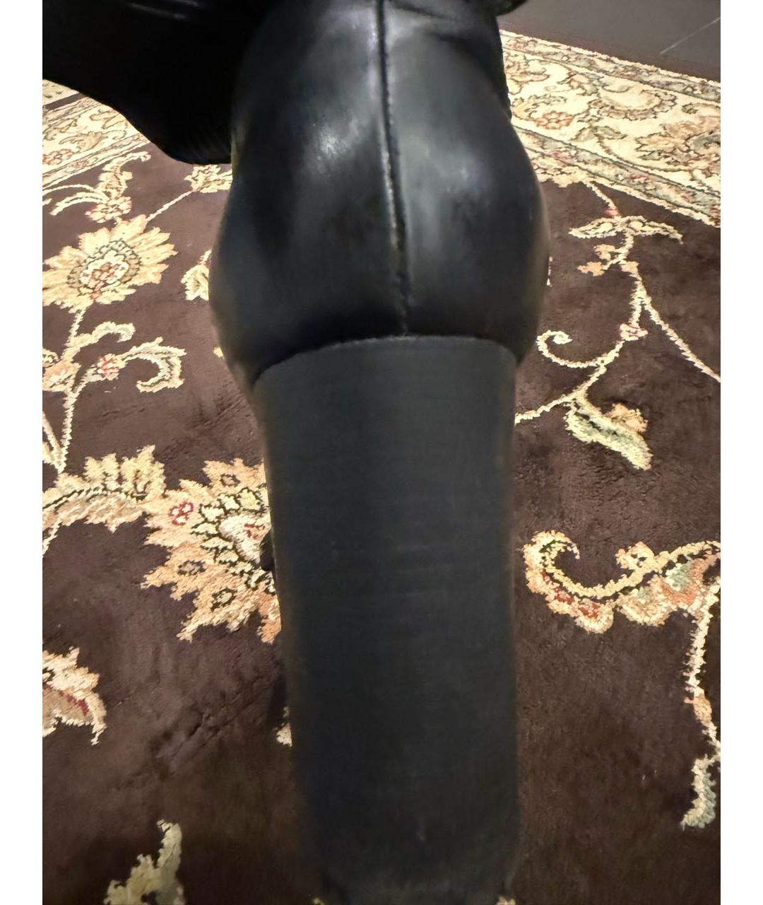 GIANVITO ROSSI Черные кожаные ботфорты, фото 4