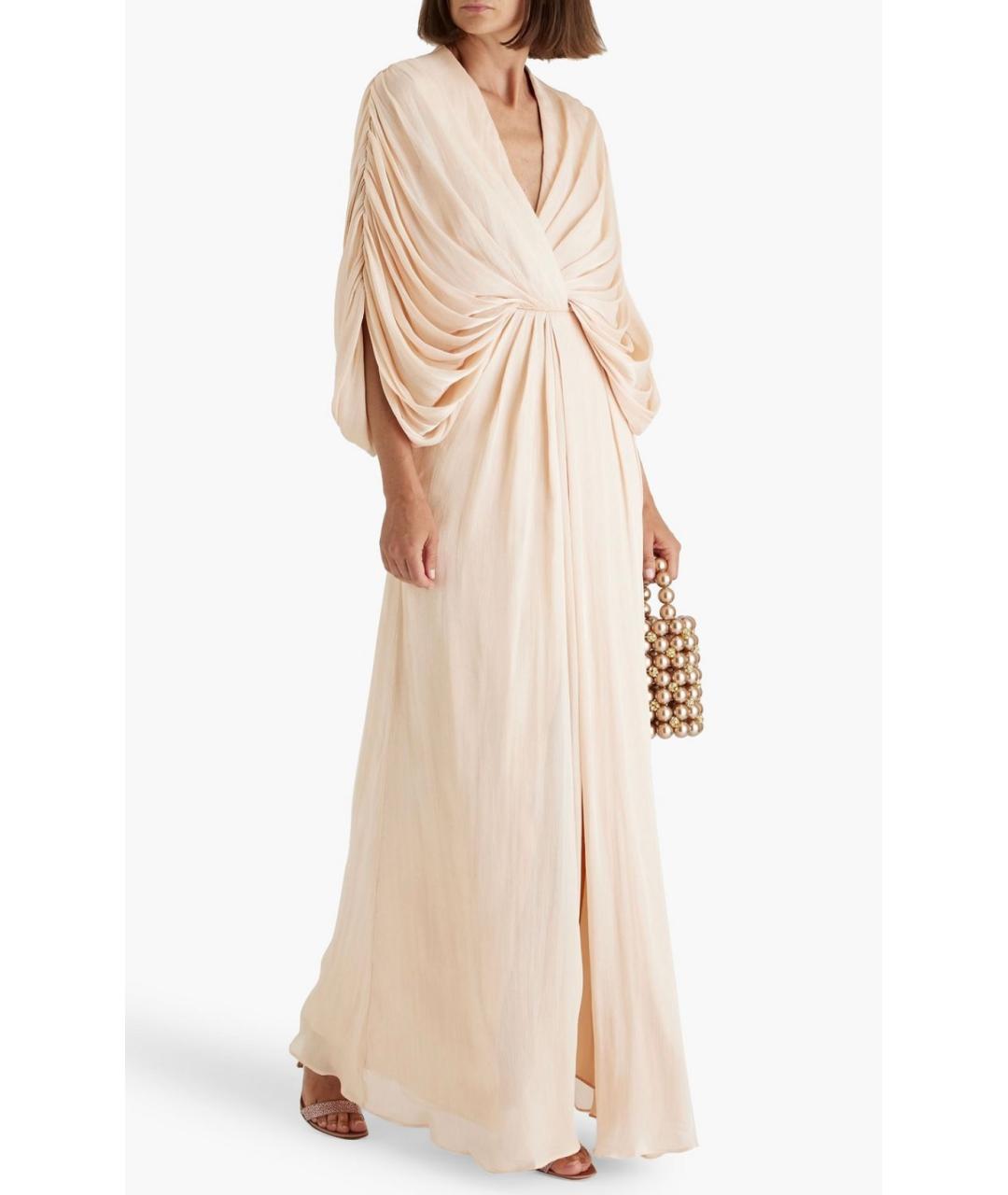 BADGLEY MISCHKA Бежевое вечернее платье, фото 2