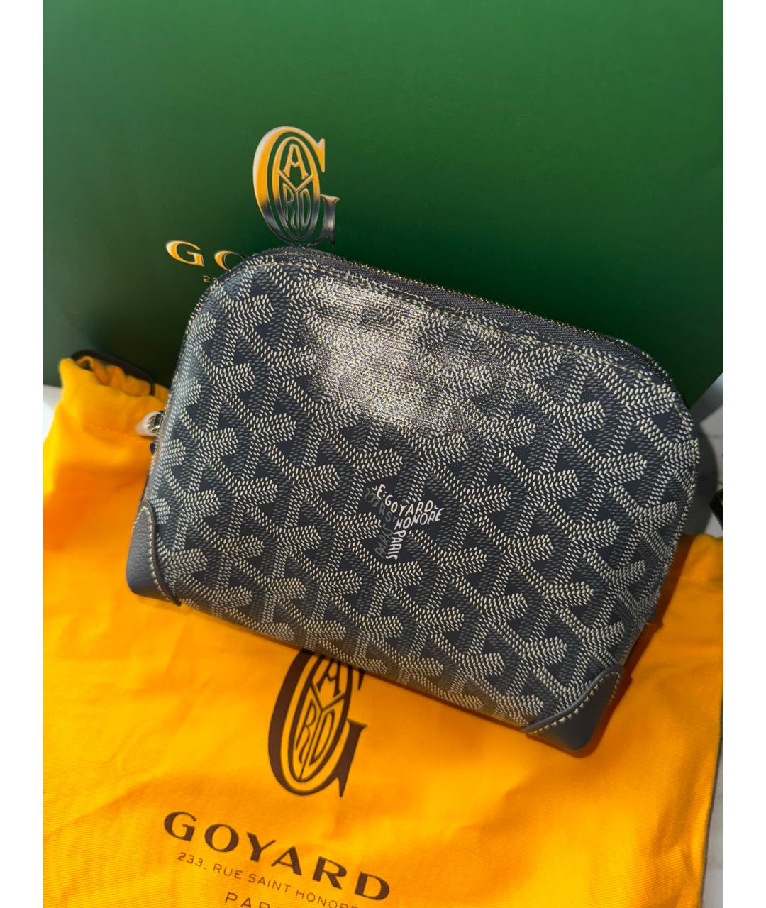 GOYARD Серая косметичка, фото 2
