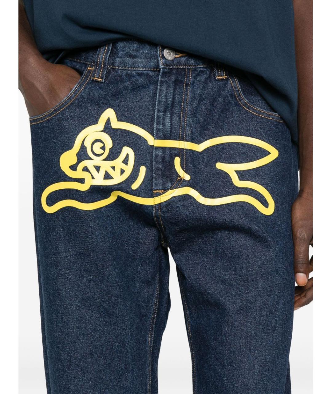 icecream Синие хлопковые прямые джинсы, фото 5