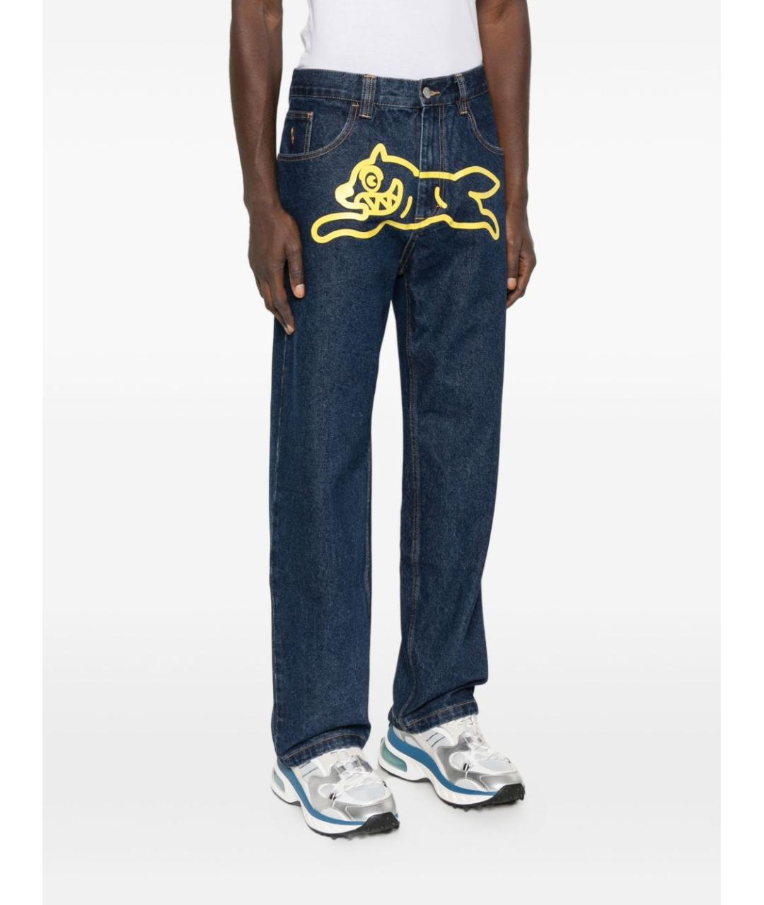 icecream Синие хлопковые прямые джинсы, фото 4