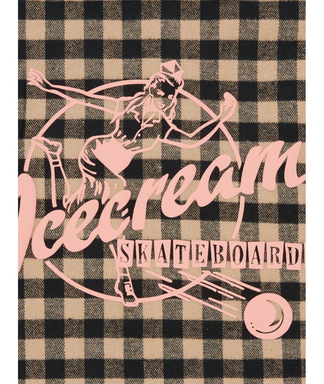 icecream Коричневая кэжуал рубашка, фото 3