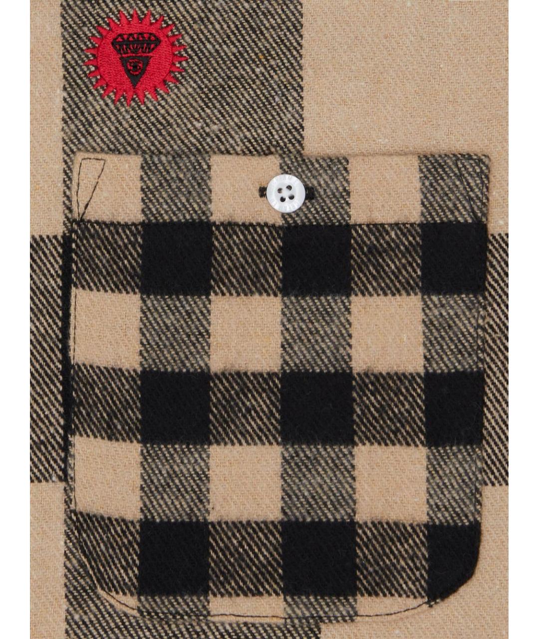 icecream Коричневая кэжуал рубашка, фото 2