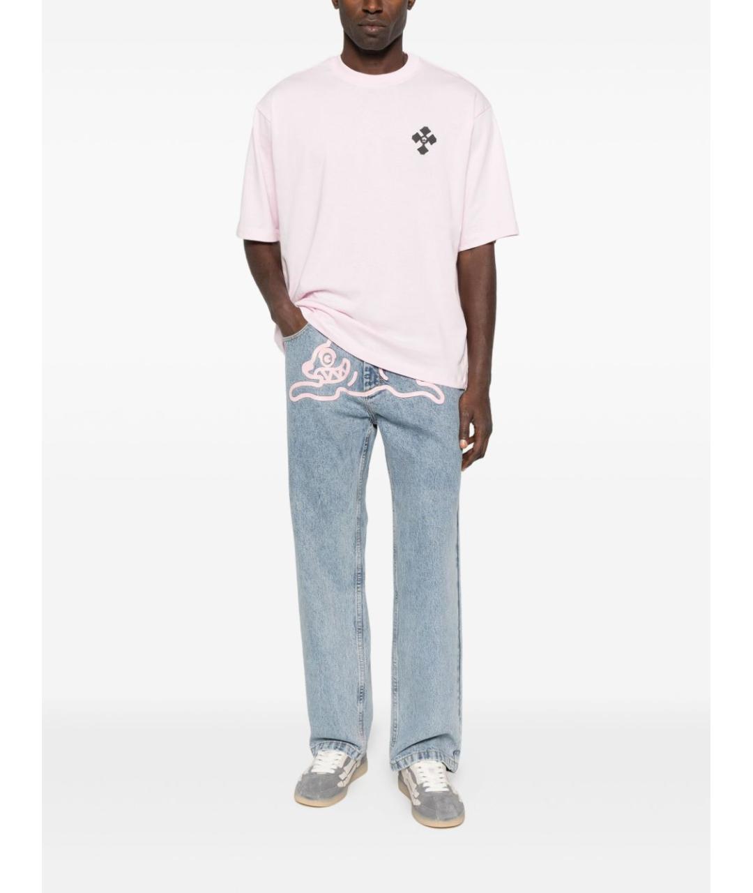 icecream Голубые хлопковые прямые джинсы, фото 2