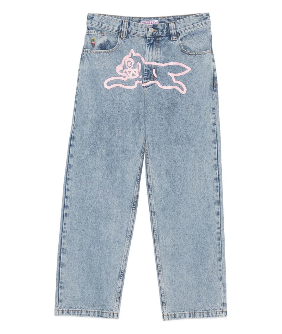 icecream Голубые хлопковые прямые джинсы, фото 1