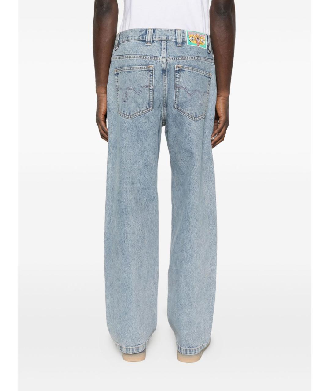 icecream Голубые хлопковые прямые джинсы, фото 4