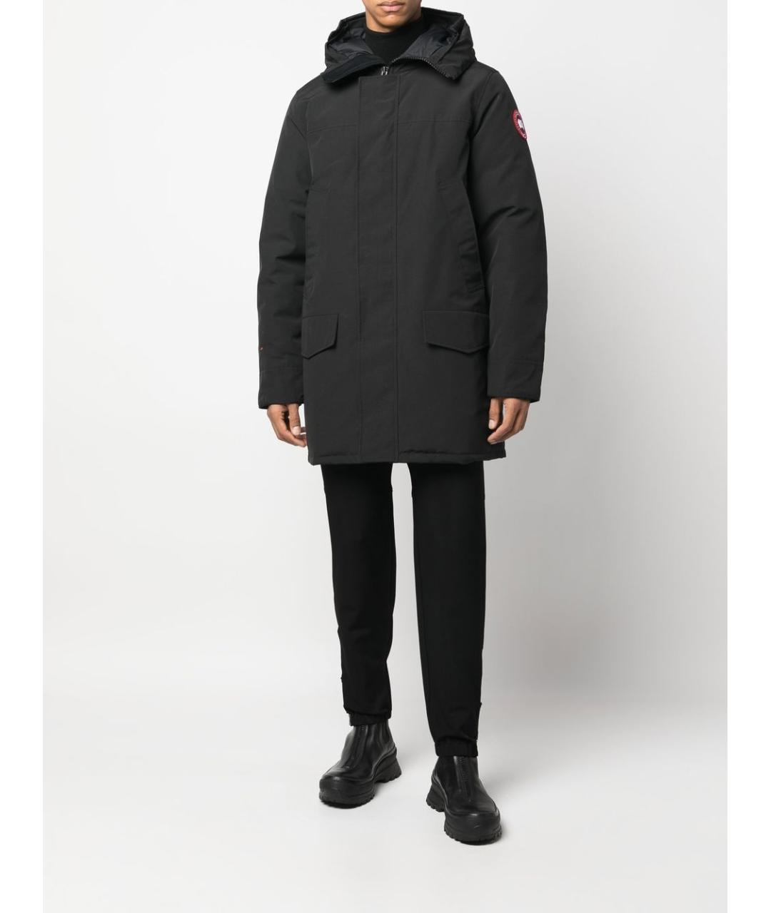 CANADA GOOSE Черная полиэстеровая куртка, фото 3