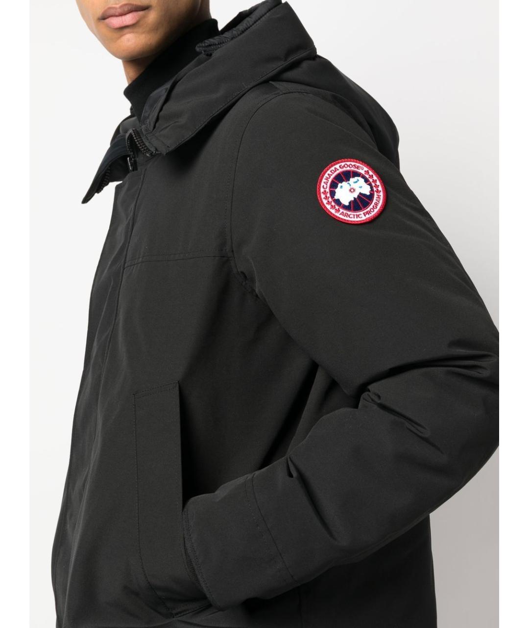 CANADA GOOSE Черная полиэстеровая куртка, фото 4