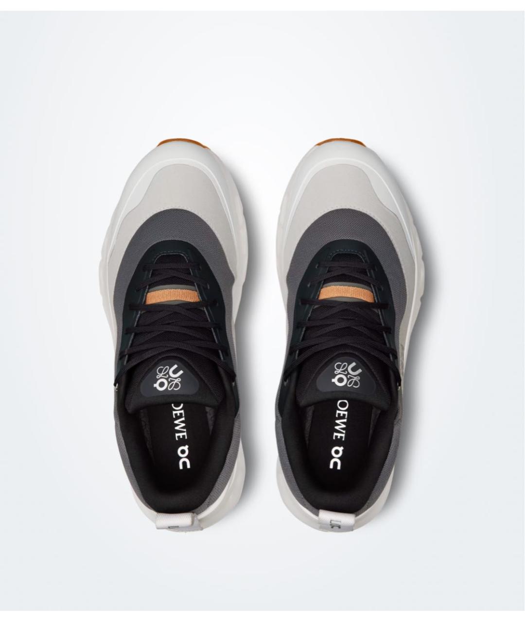 LOEWE Серые текстильные низкие кроссовки / кеды, фото 2