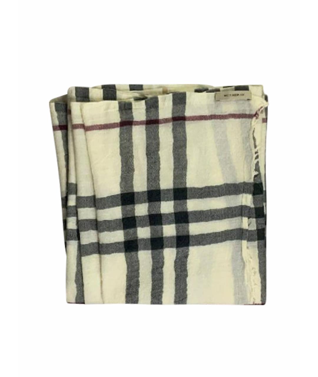 BURBERRY Бежевый шарф, фото 1