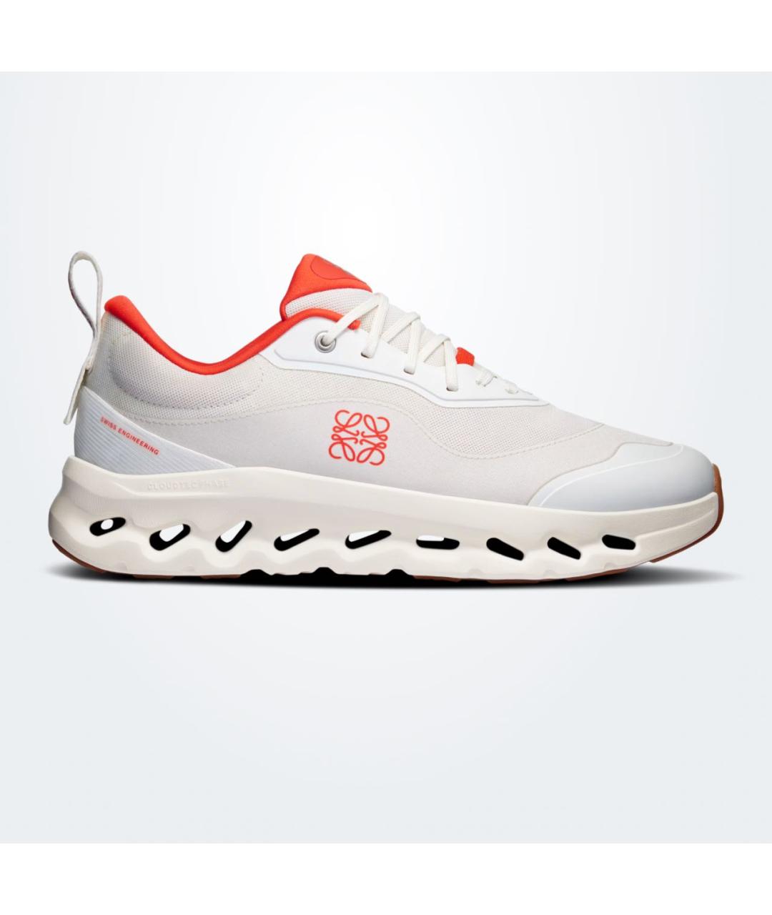 LOEWE Белые текстильные низкие кроссовки / кеды, фото 3