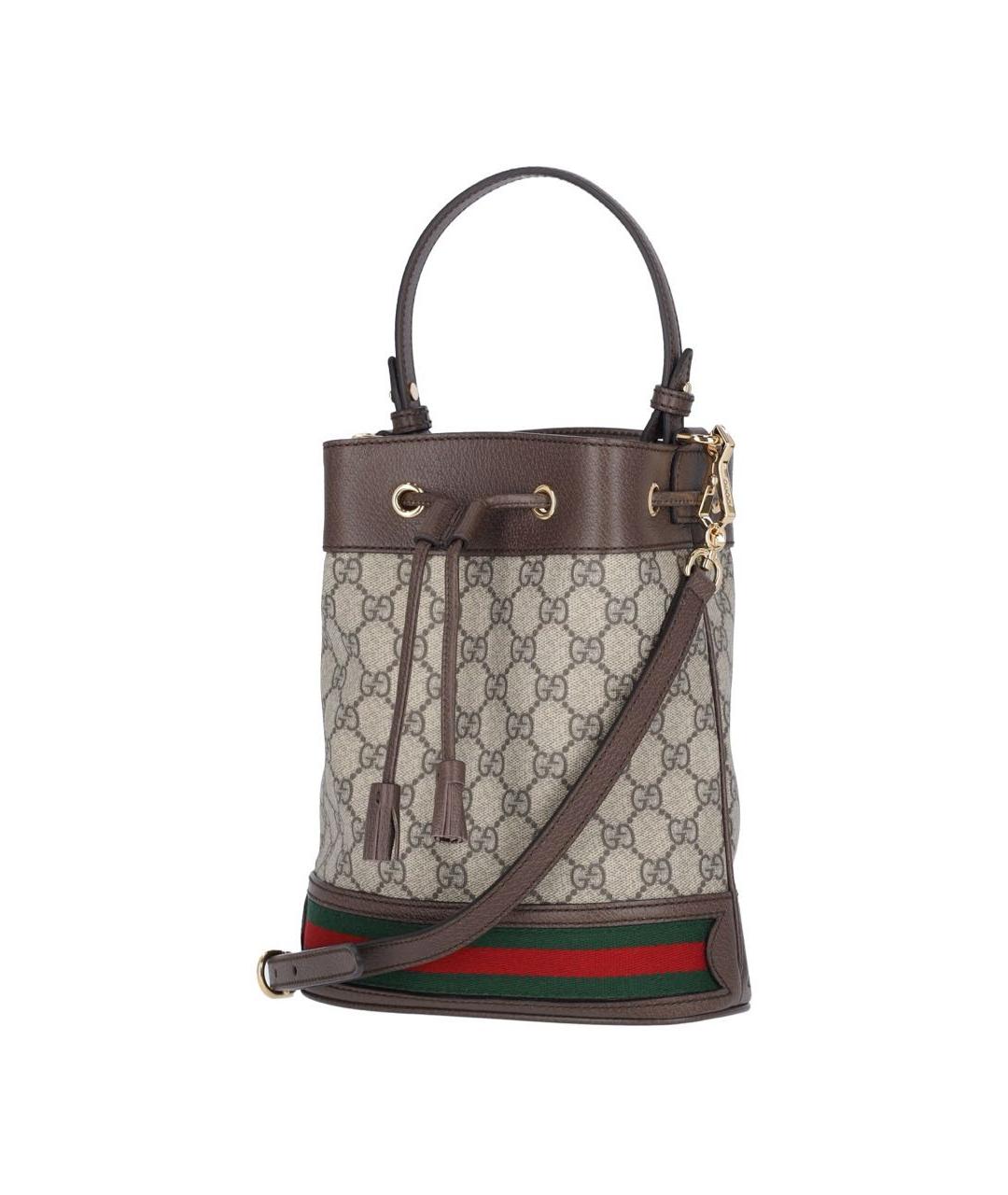 GUCCI Коричневая сумка с короткими ручками, фото 2