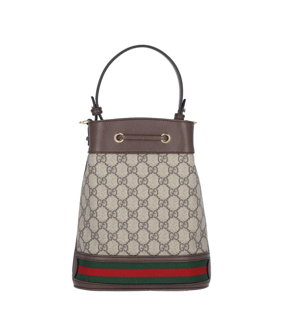 GUCCI Коричневая сумка с короткими ручками, фото 3