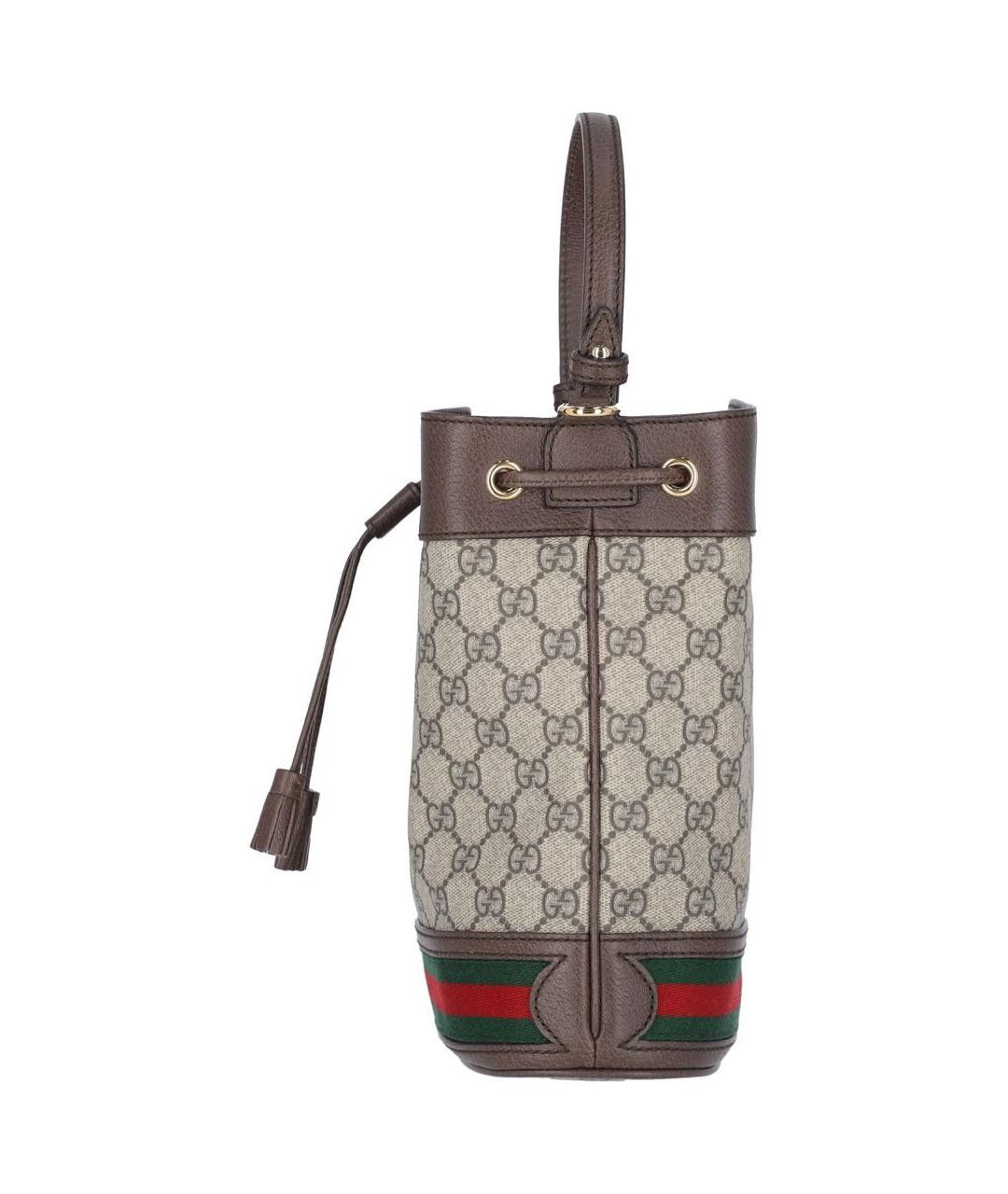 GUCCI Коричневая сумка с короткими ручками, фото 5