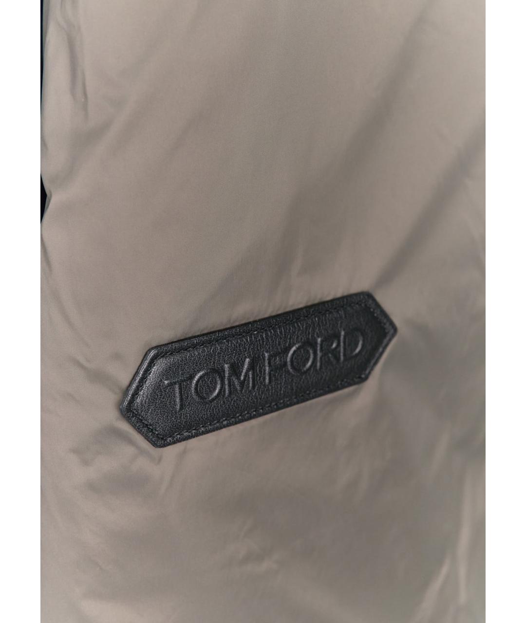 TOM FORD Хаки полиэстеровая куртка, фото 3
