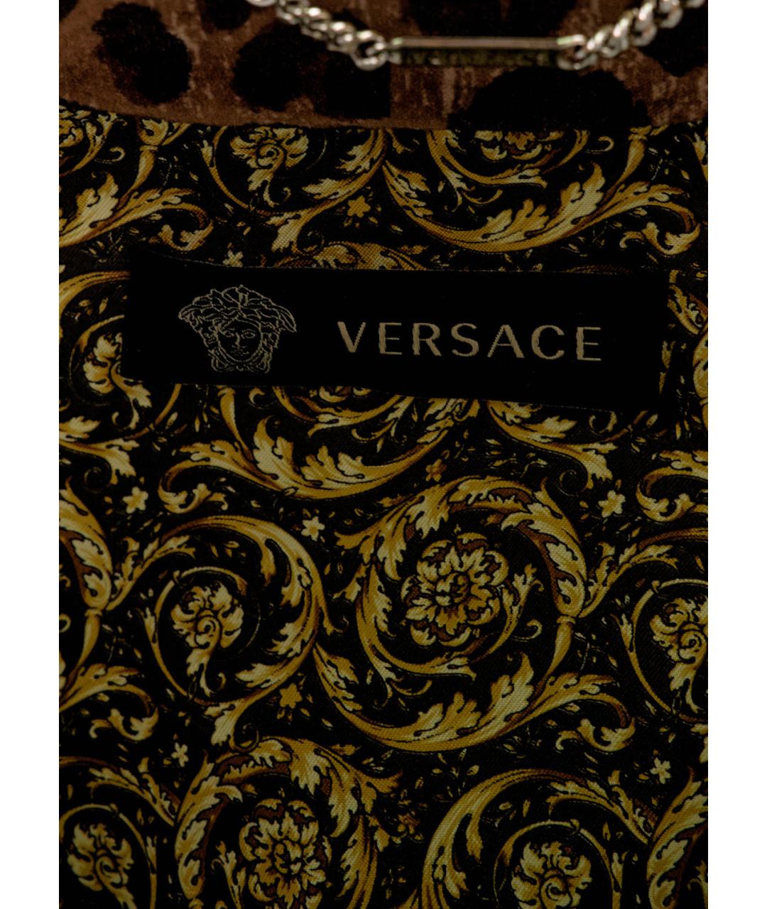 VERSACE Коричневая хлопковая куртка, фото 3