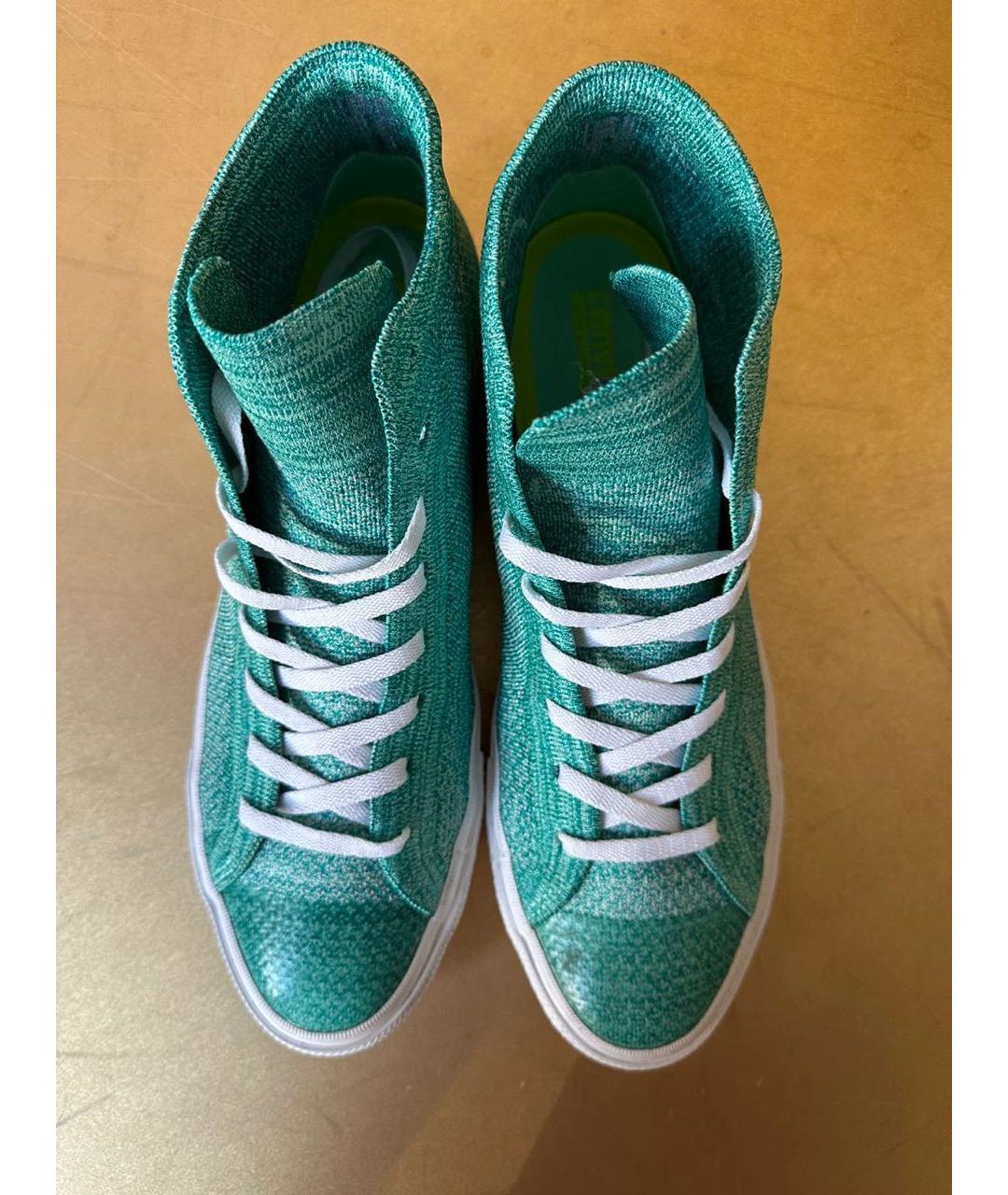 CONVERSE Зеленые высокие кроссовки / кеды, фото 4