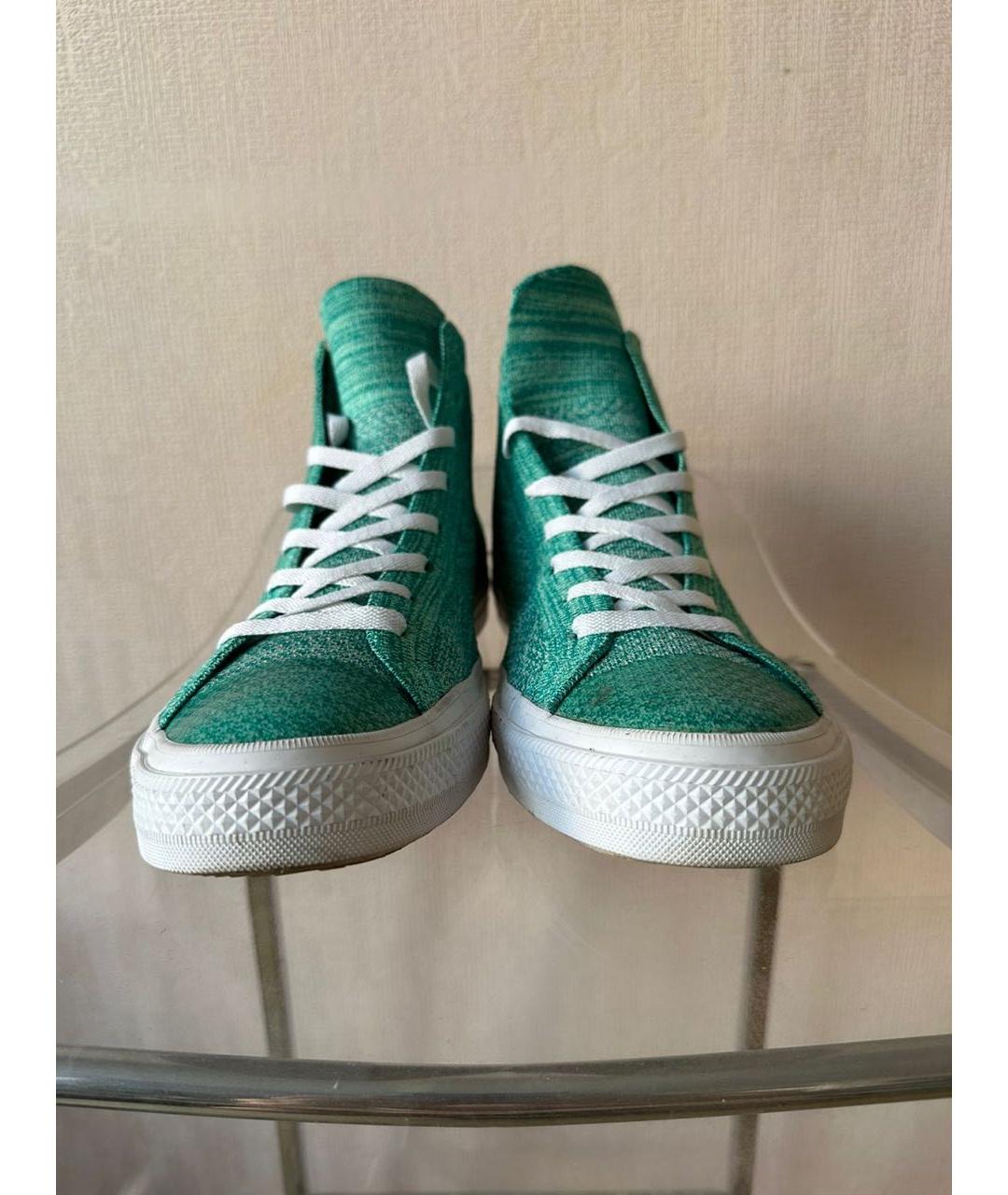 CONVERSE Зеленые высокие кроссовки / кеды, фото 2