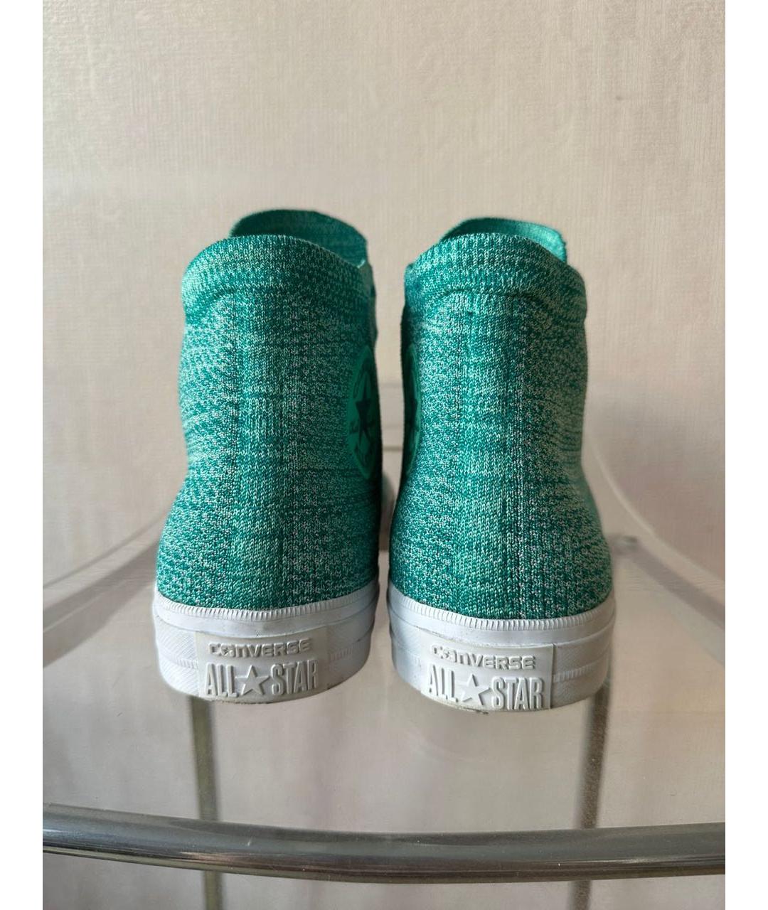 CONVERSE Зеленые высокие кроссовки / кеды, фото 3