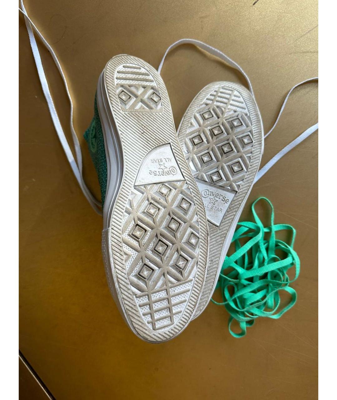 CONVERSE Зеленые высокие кроссовки / кеды, фото 7