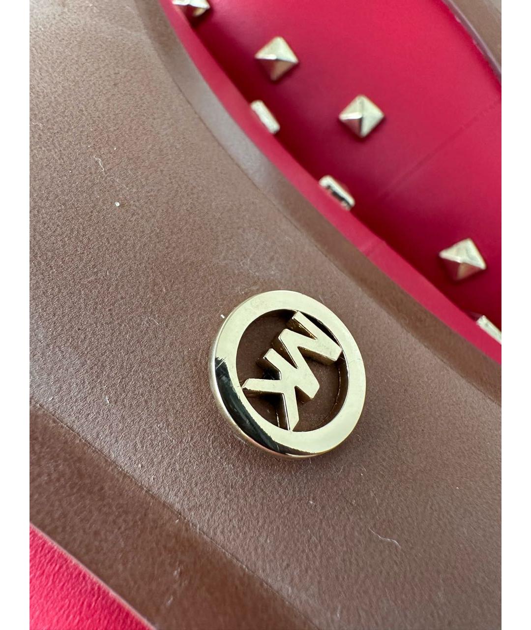 MICHAEL KORS Красные кожаные туфли, фото 7