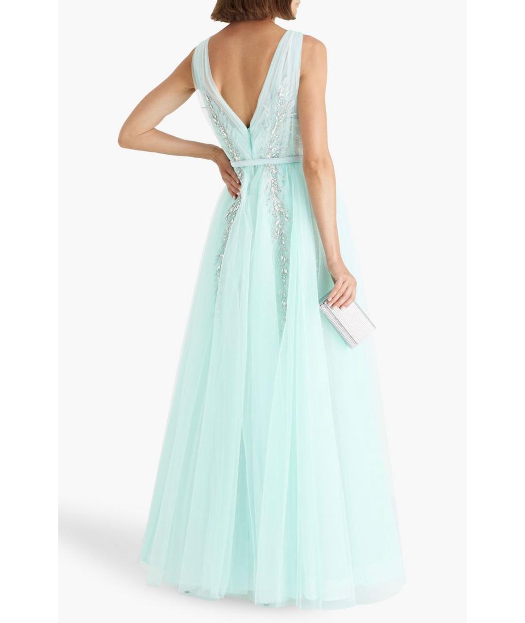 BADGLEY MISCHKA Бирюзовое вечернее платье, фото 6