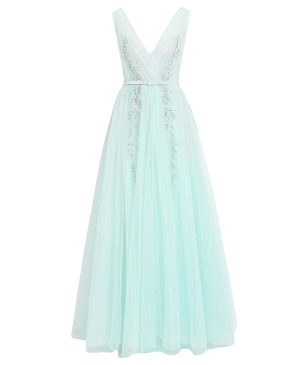 BADGLEY MISCHKA Бирюзовое вечернее платье, фото 1