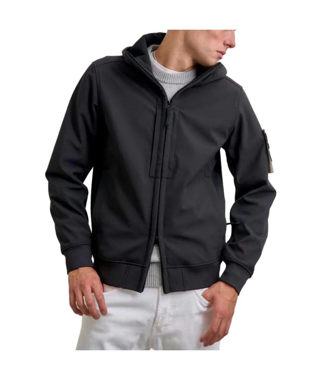 STONE ISLAND Черная куртка, фото 4