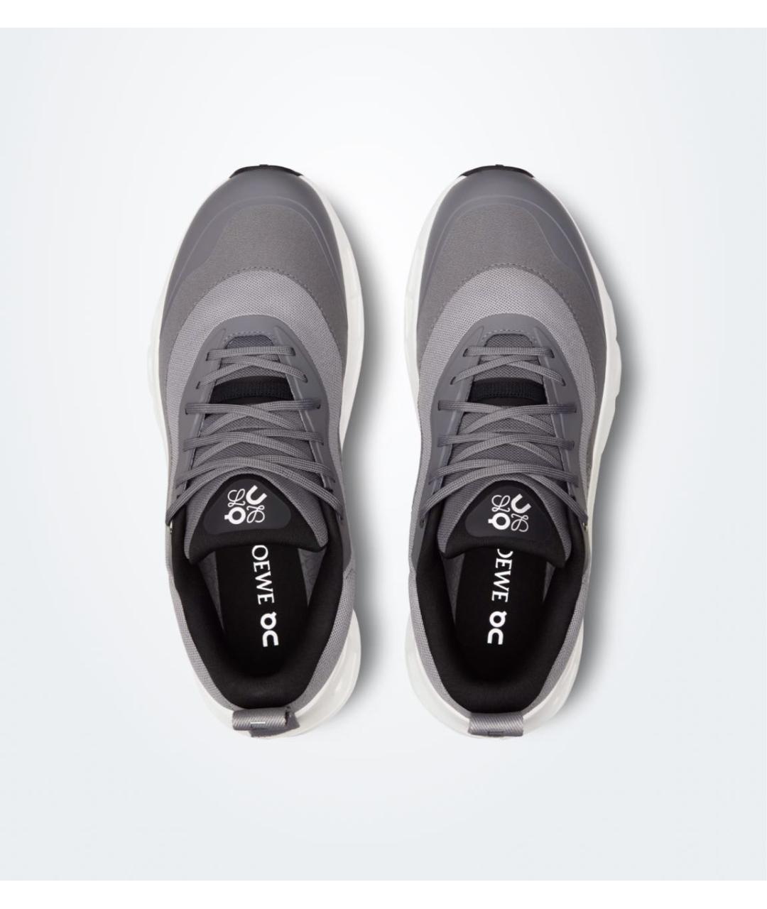 LOEWE Серые текстильные низкие кроссовки / кеды, фото 2