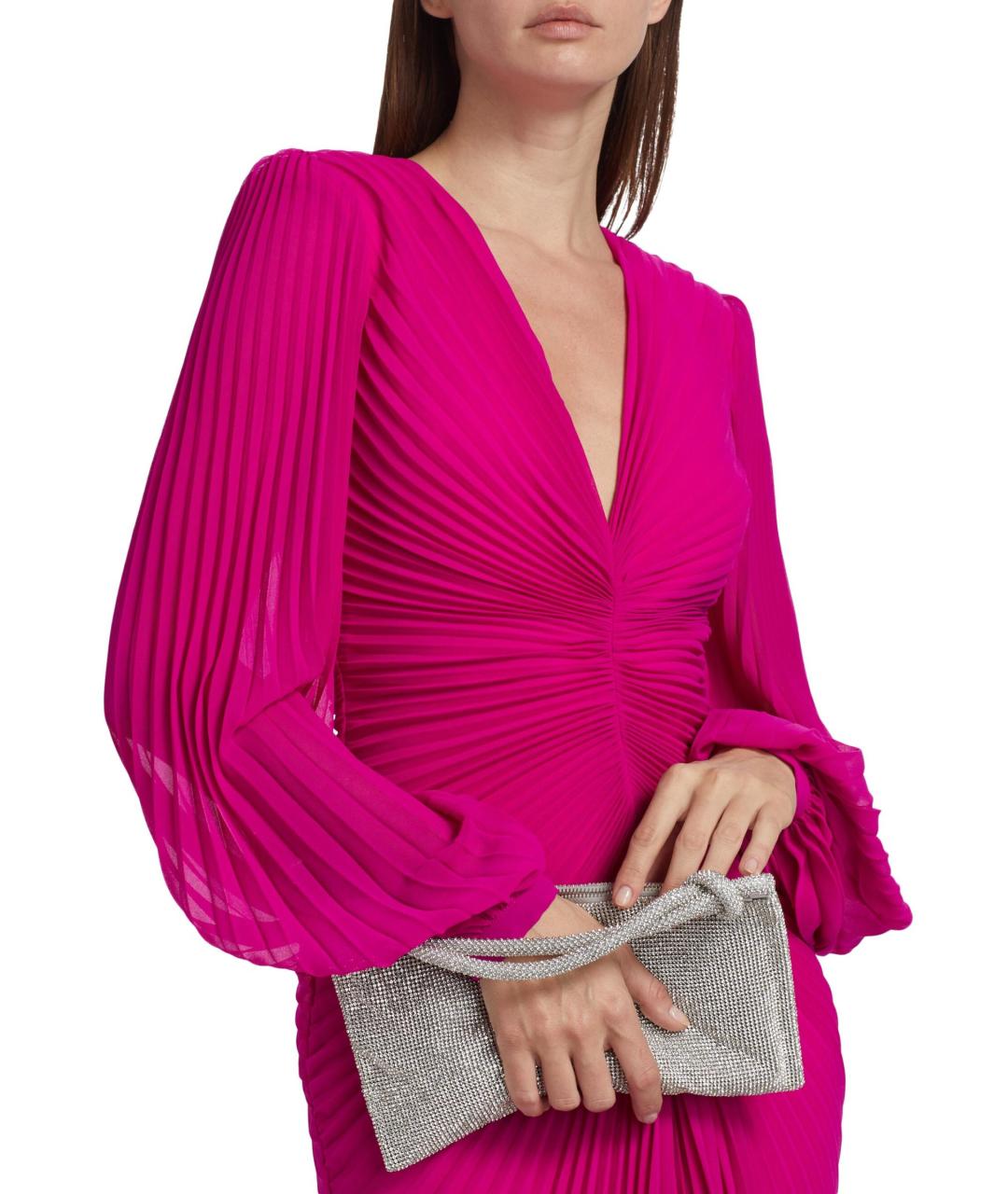 BADGLEY MISCHKA Фуксия коктейльное платье, фото 6