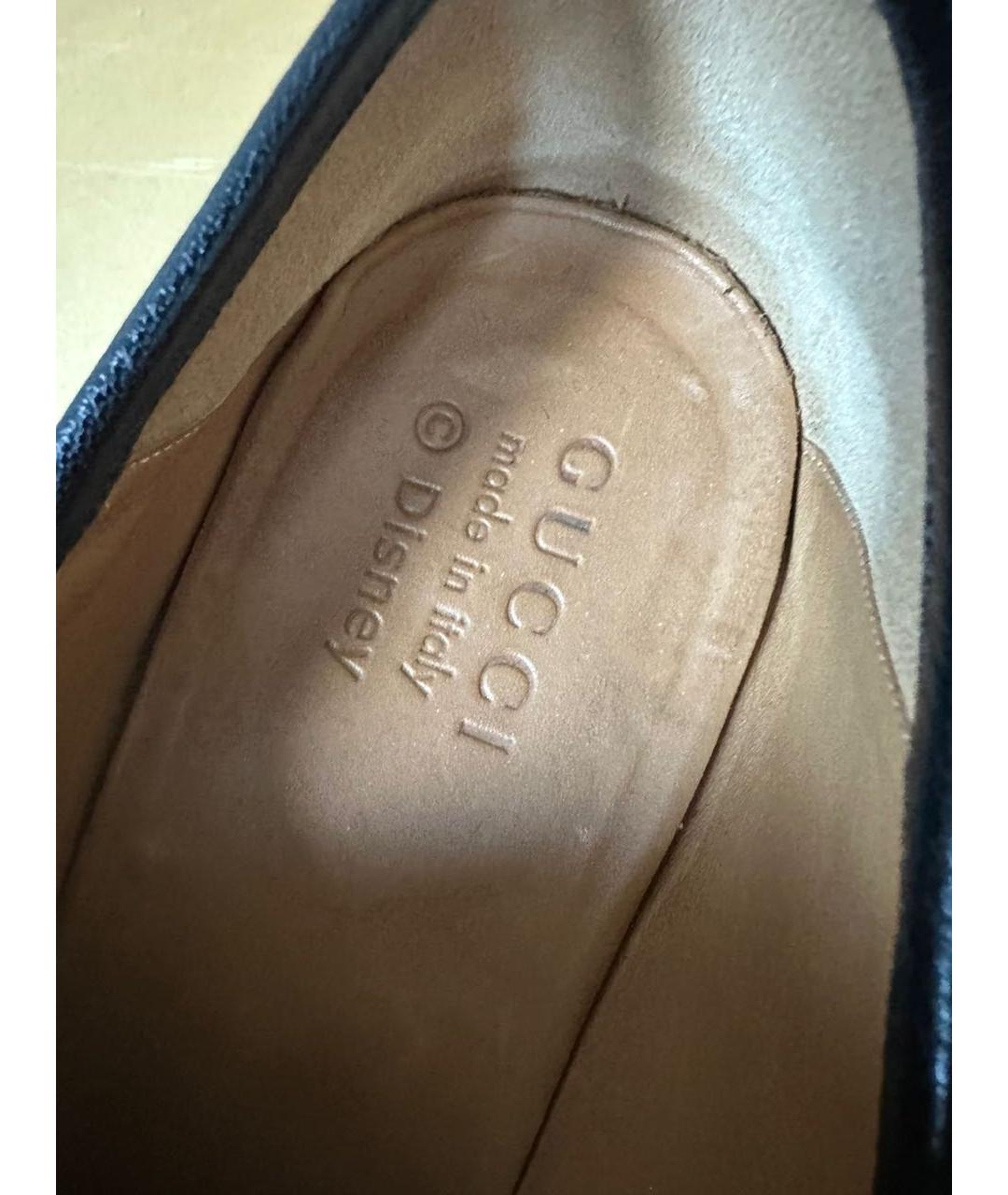 GUCCI Черные кожаные лоферы, фото 7