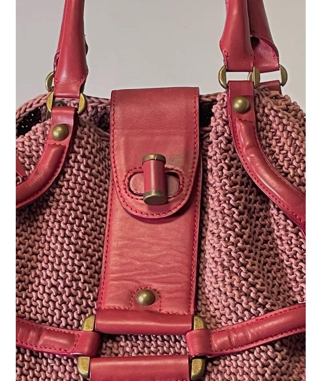ALEXANDER MCQUEEN Бордовая сумка с короткими ручками, фото 3