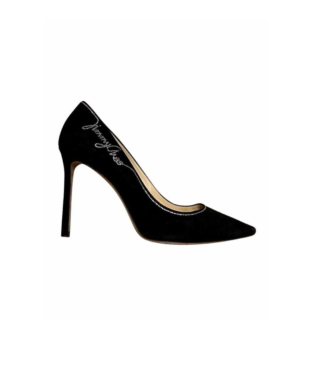 JIMMY CHOO Черные замшевые туфли, фото 1