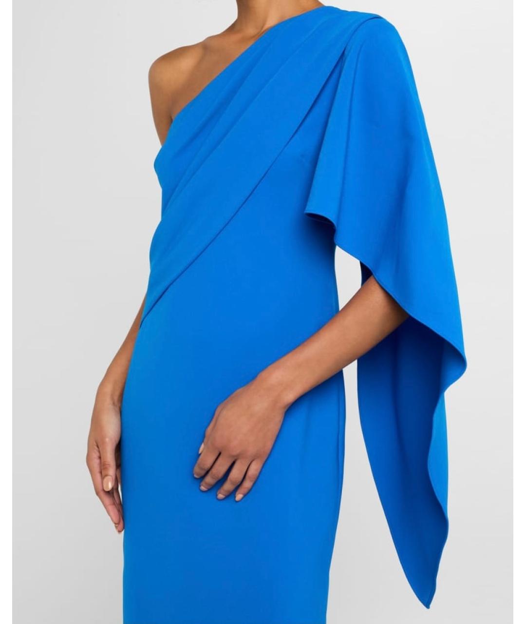 BADGLEY MISCHKA Голубое коктейльное платье, фото 8