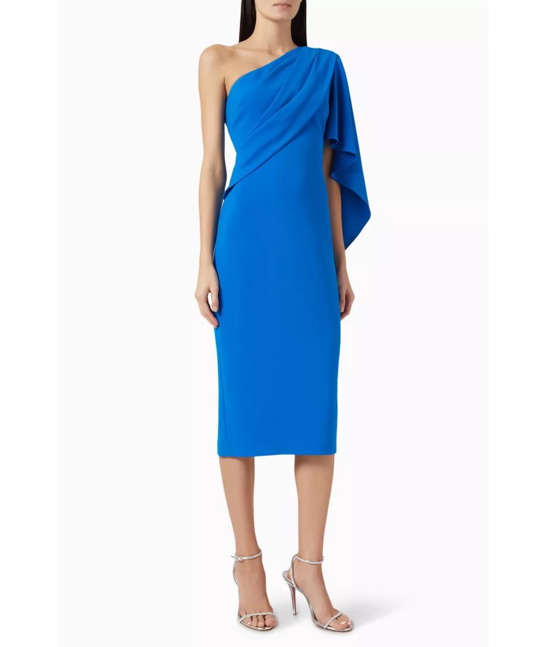 BADGLEY MISCHKA Голубое коктейльное платье, фото 5