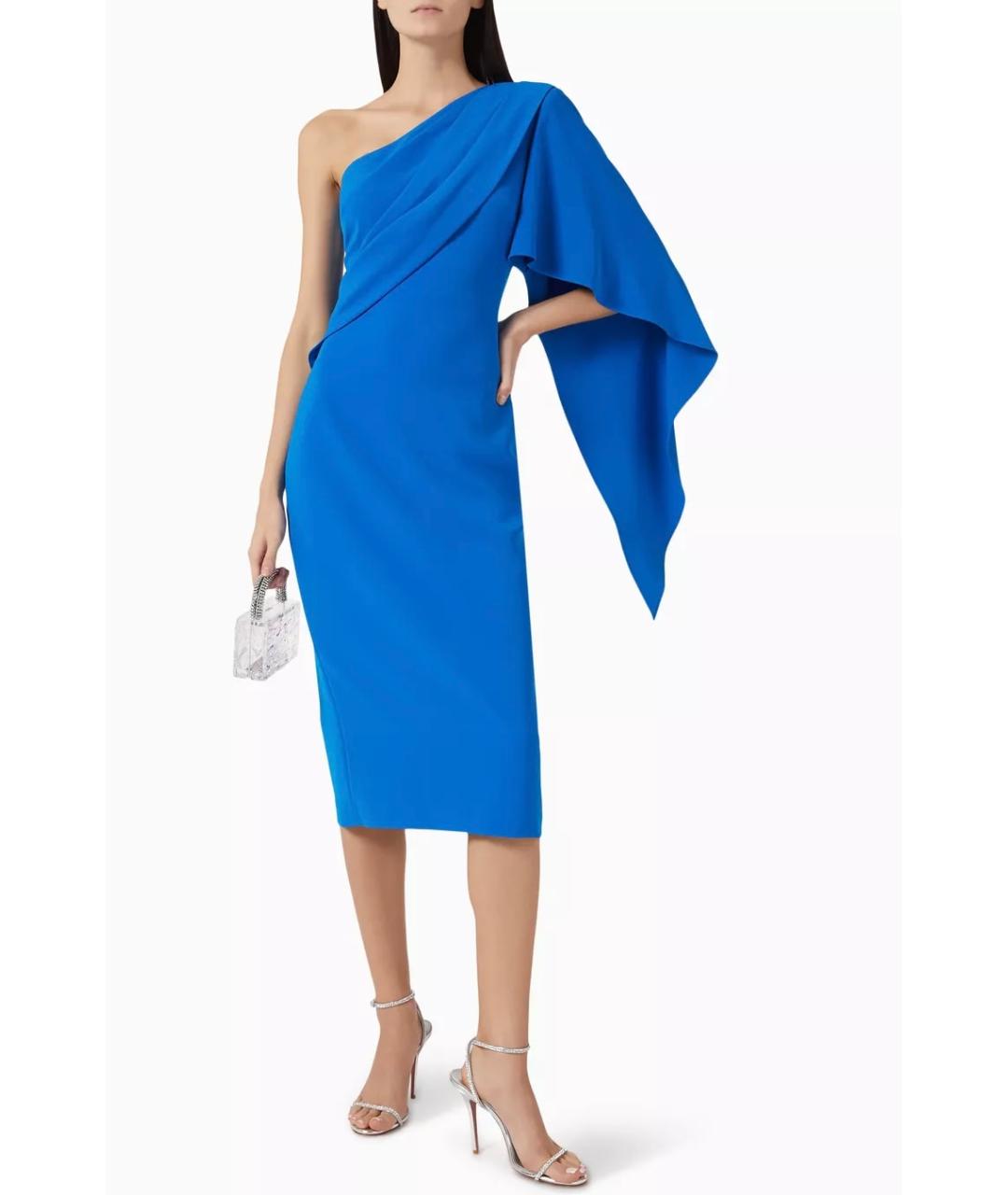BADGLEY MISCHKA Голубое коктейльное платье, фото 4
