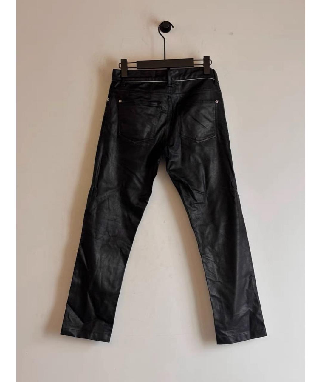 BALENCIAGA Антрацитовые хлопковые прямые джинсы, фото 2
