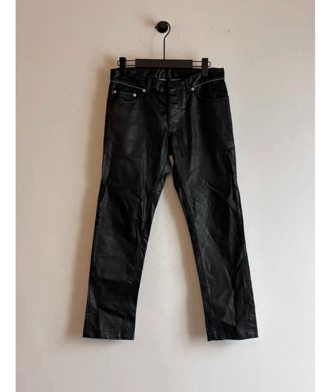 BALENCIAGA Антрацитовые хлопковые прямые джинсы, фото 5