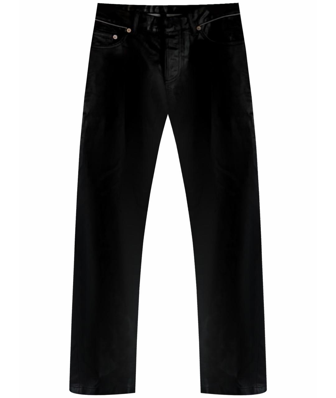 BALENCIAGA Антрацитовые хлопковые прямые джинсы, фото 1