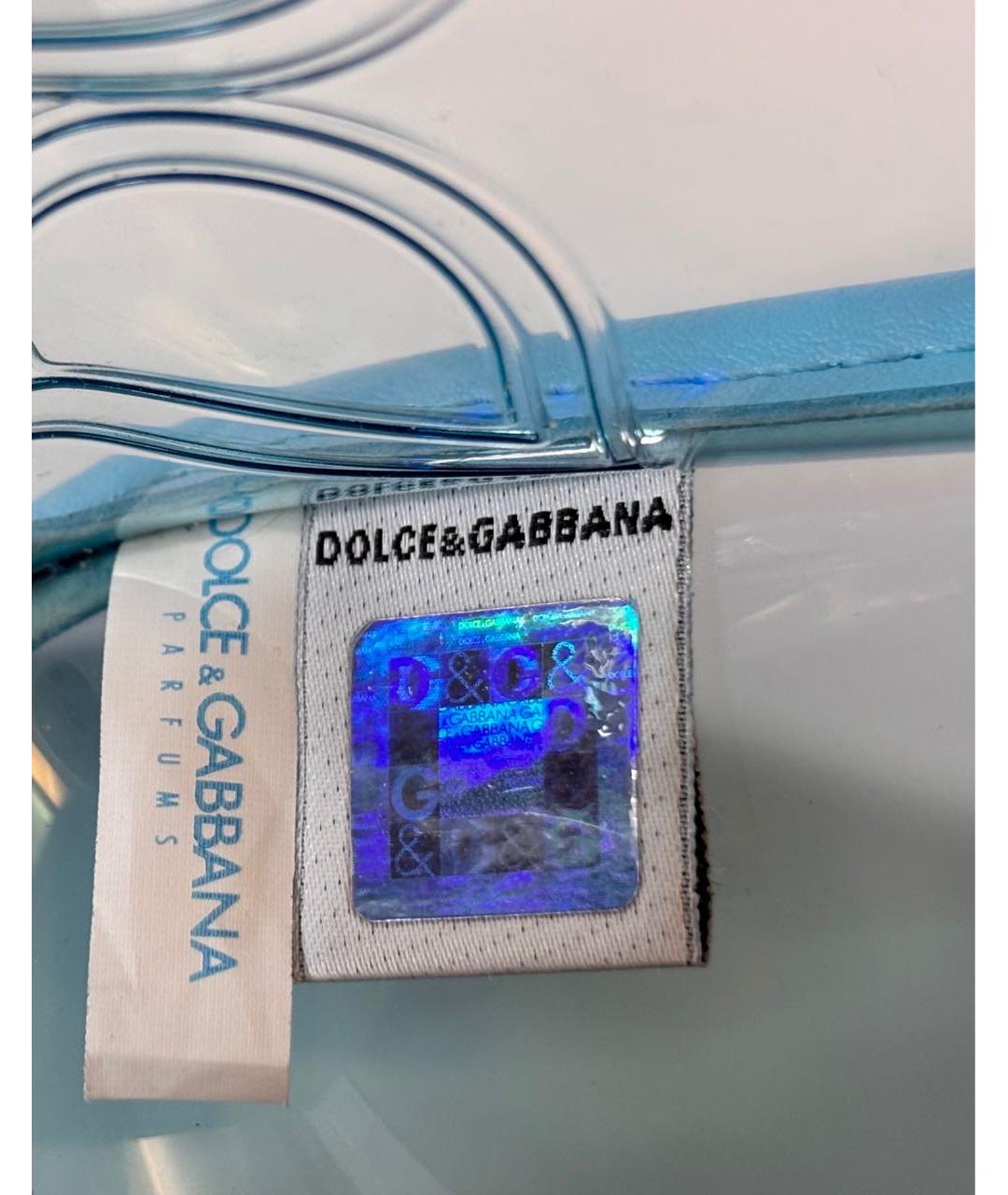 DOLCE&GABBANA Голубая пляжная сумка, фото 6