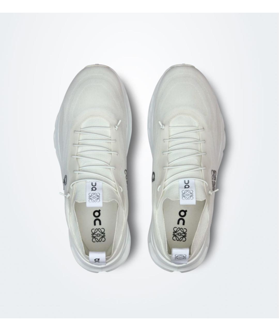 LOEWE Белые текстильные низкие кроссовки / кеды, фото 2