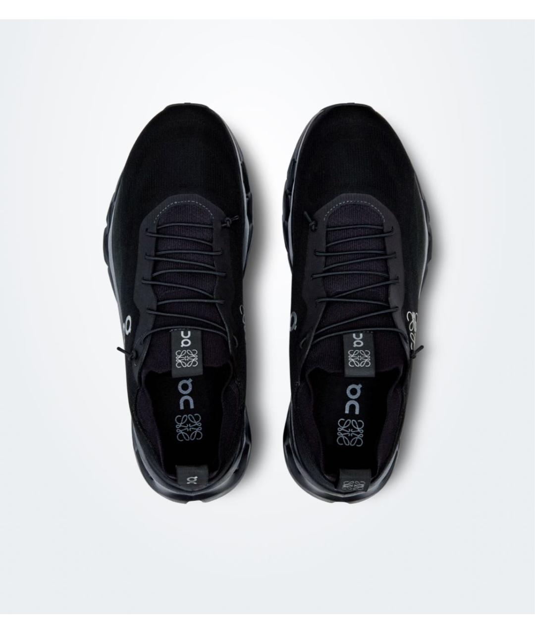 LOEWE Черные текстильные низкие кроссовки / кеды, фото 2