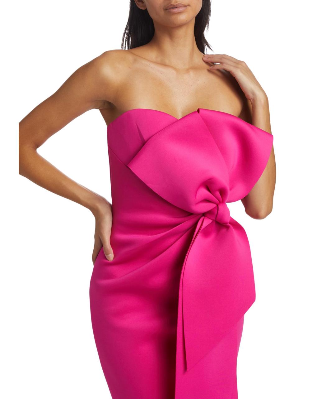 BADGLEY MISCHKA Фуксия вечернее платье, фото 5