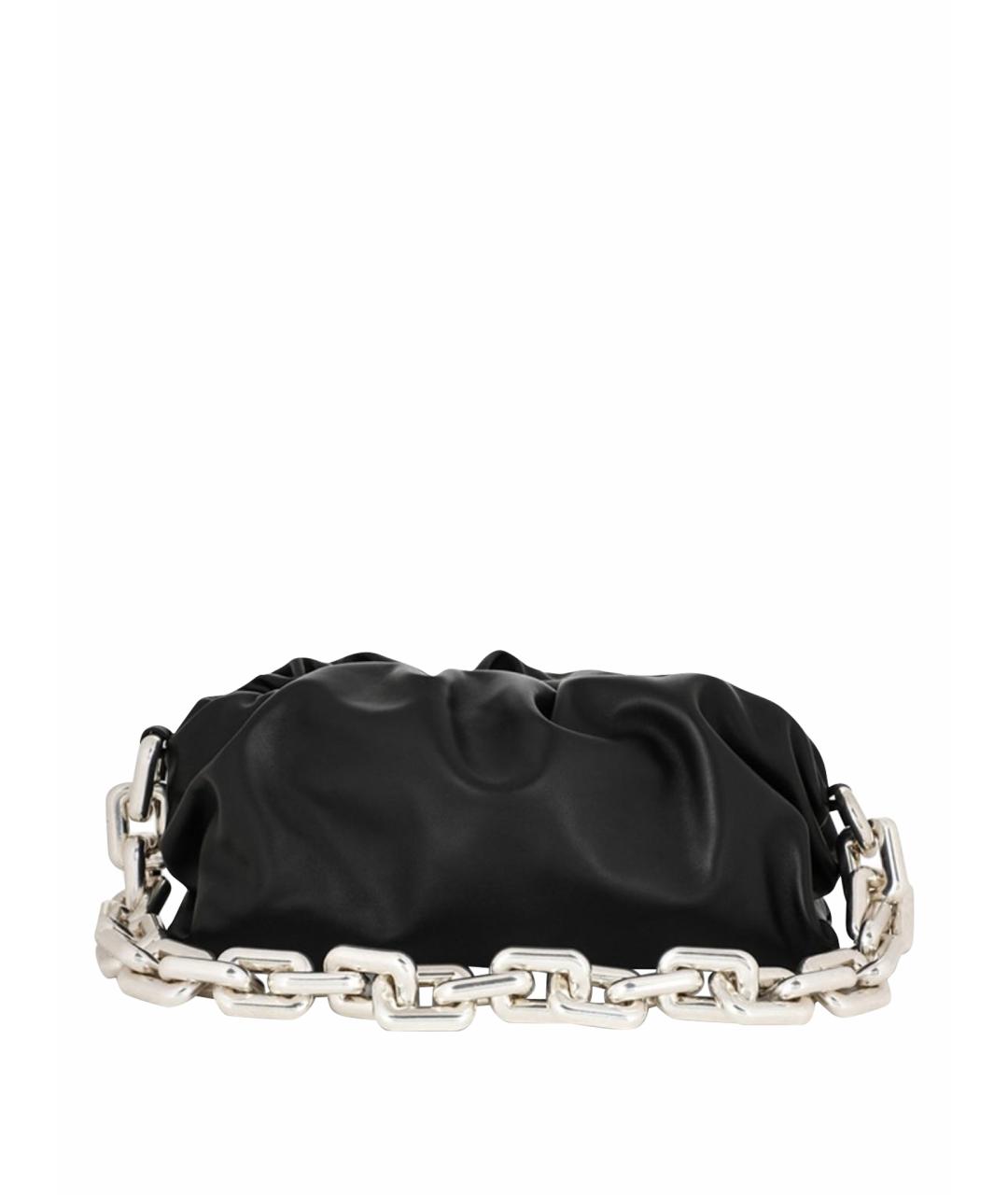 BOTTEGA VENETA Черная кожаная сумка через плечо, фото 1