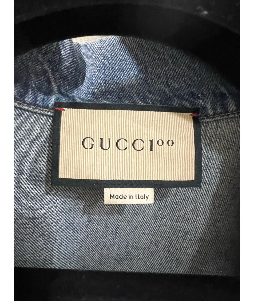 GUCCI Голубой хлопковый жилет, фото 3