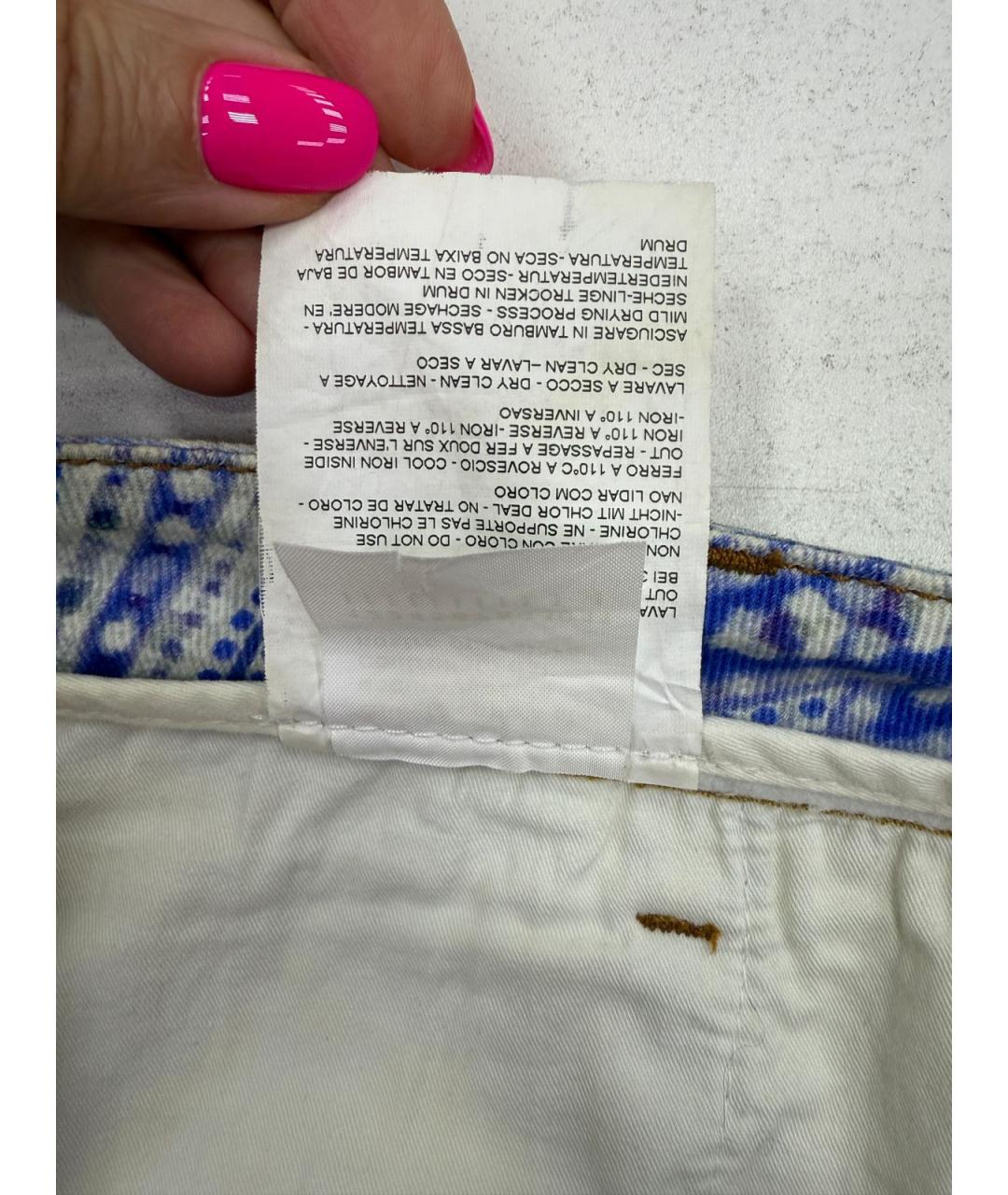 ETRO Голубые хлопко-эластановые джинсы слим, фото 5